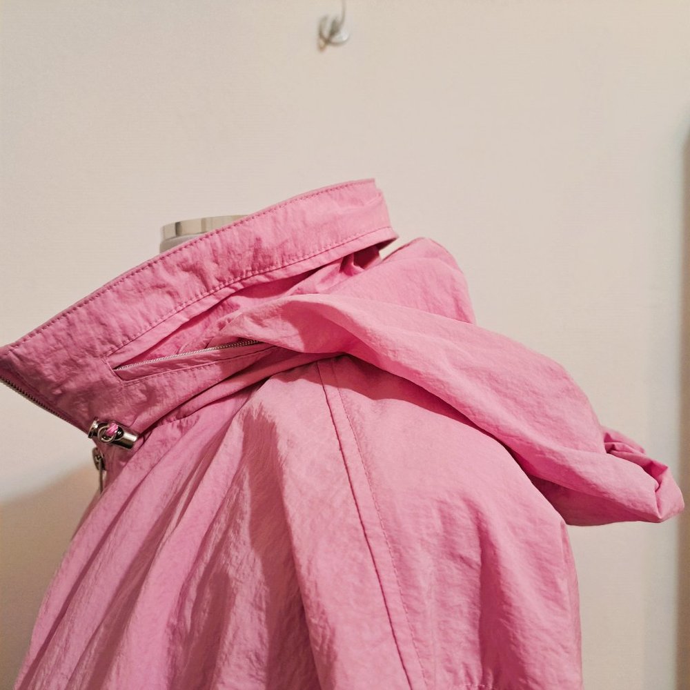 Abercrombie & Fitch Hood jacket Hands Pockets Pink Color Size S - Picture 8 of 9